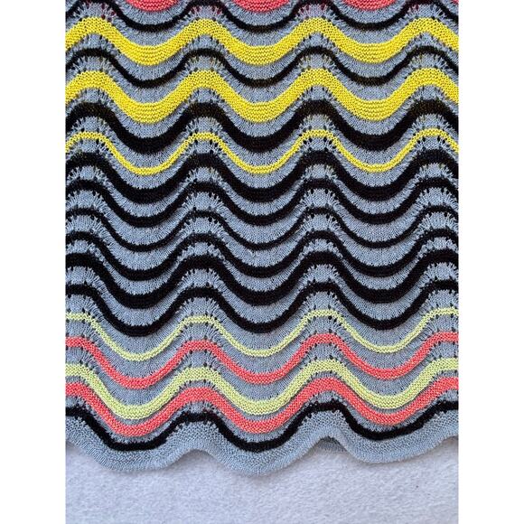 M Missoni Multicolor Wave Patterned Knit Midi dress Approx size IT 38 Small - Picture 8 of 9